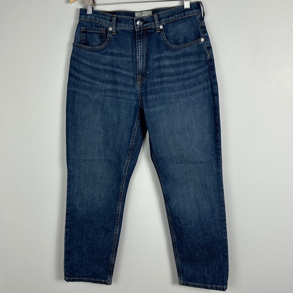 Everlane The Cheeky Jeans Blue Womens Size‎ 30 Crop Denim High Rise Minimalist